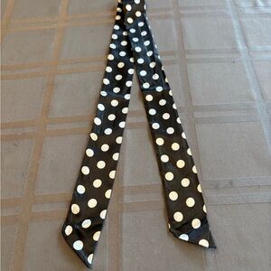 Black and White Polka Dot Scarf